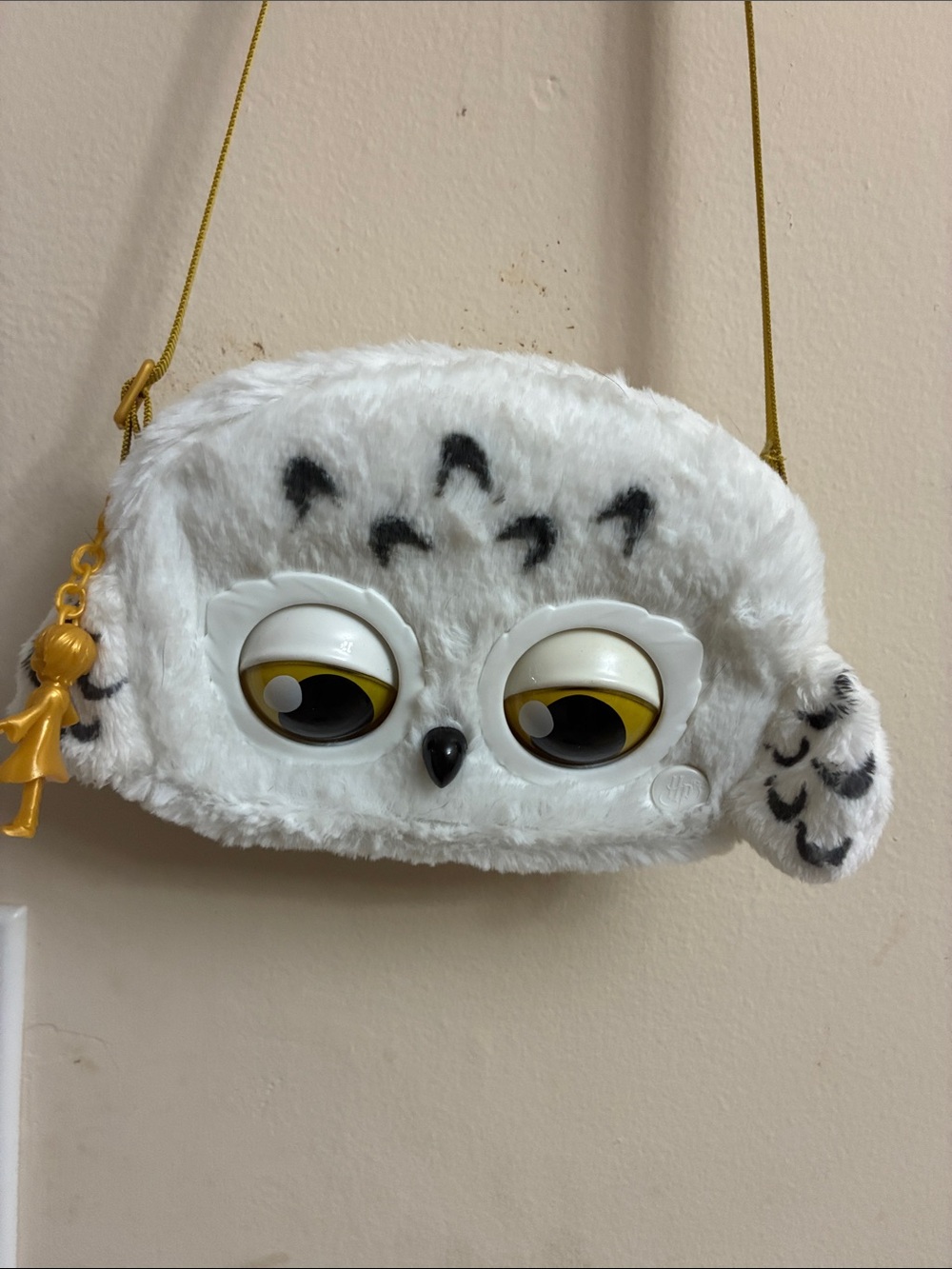 Harry Potter Hedwig Owl Plush Talking Crossbody Bag